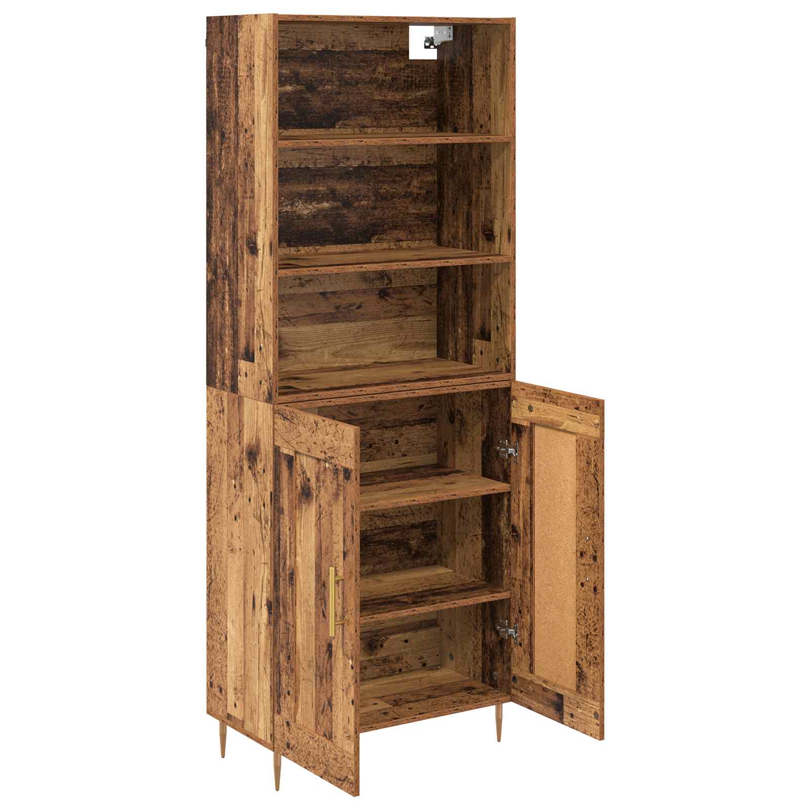 Highboard Gammelt træ 69,5 x 34 x 180 cm Konstrueret træ