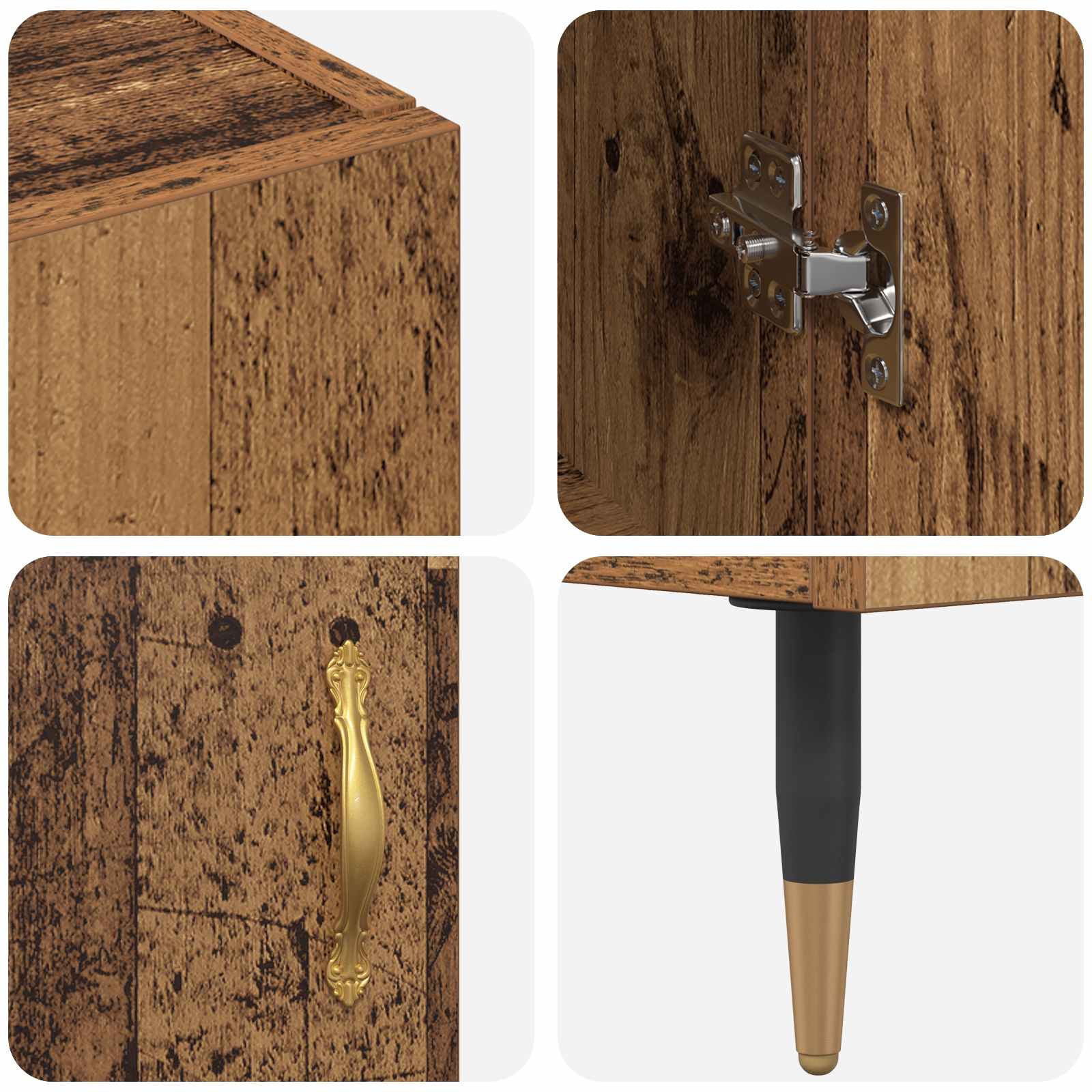 Highboard Gammelt træ 69,5 x 34 x 180 cm Konstrueret træ