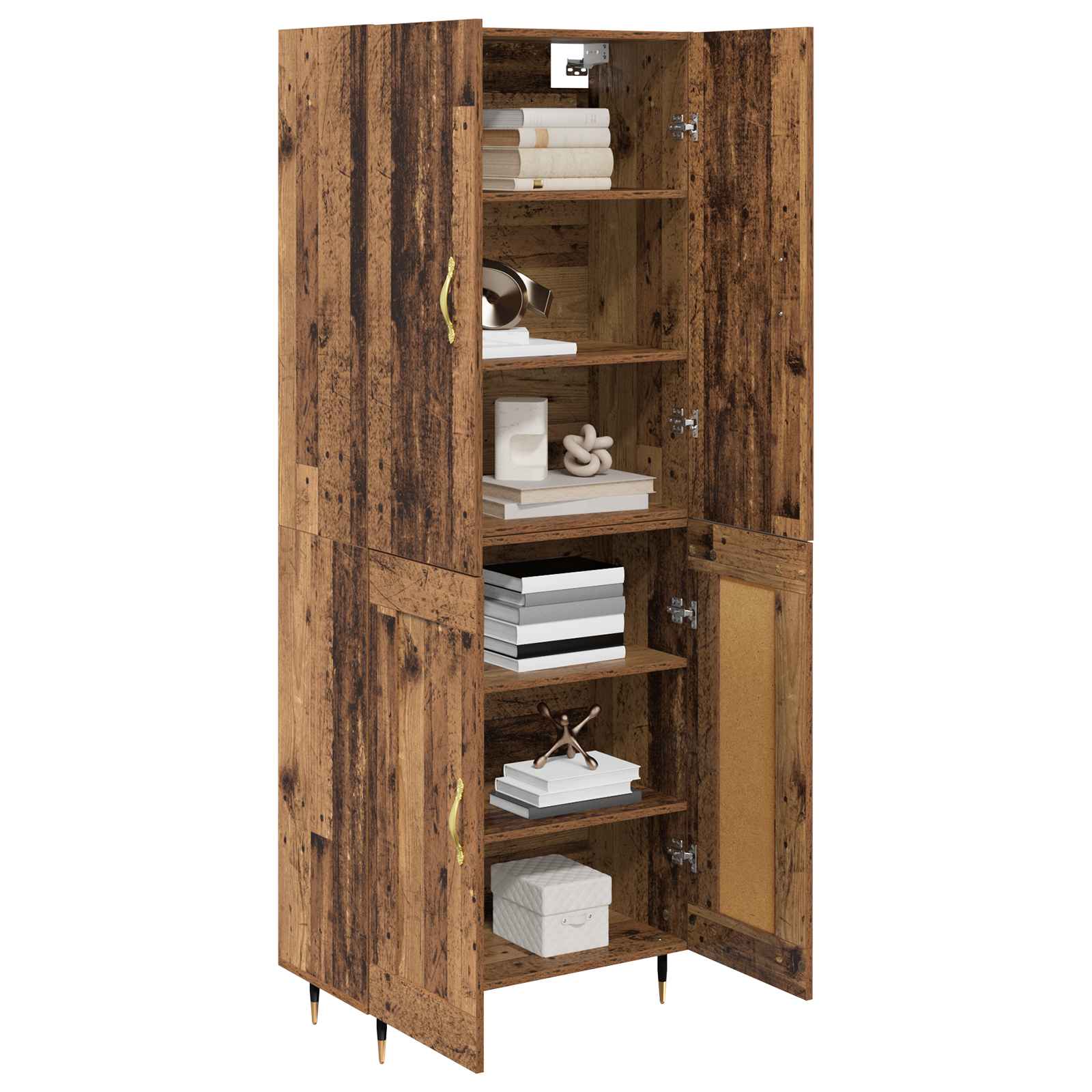 Highboard Gammelt træ 69,5 x 34 x 180 cm Konstrueret træ
