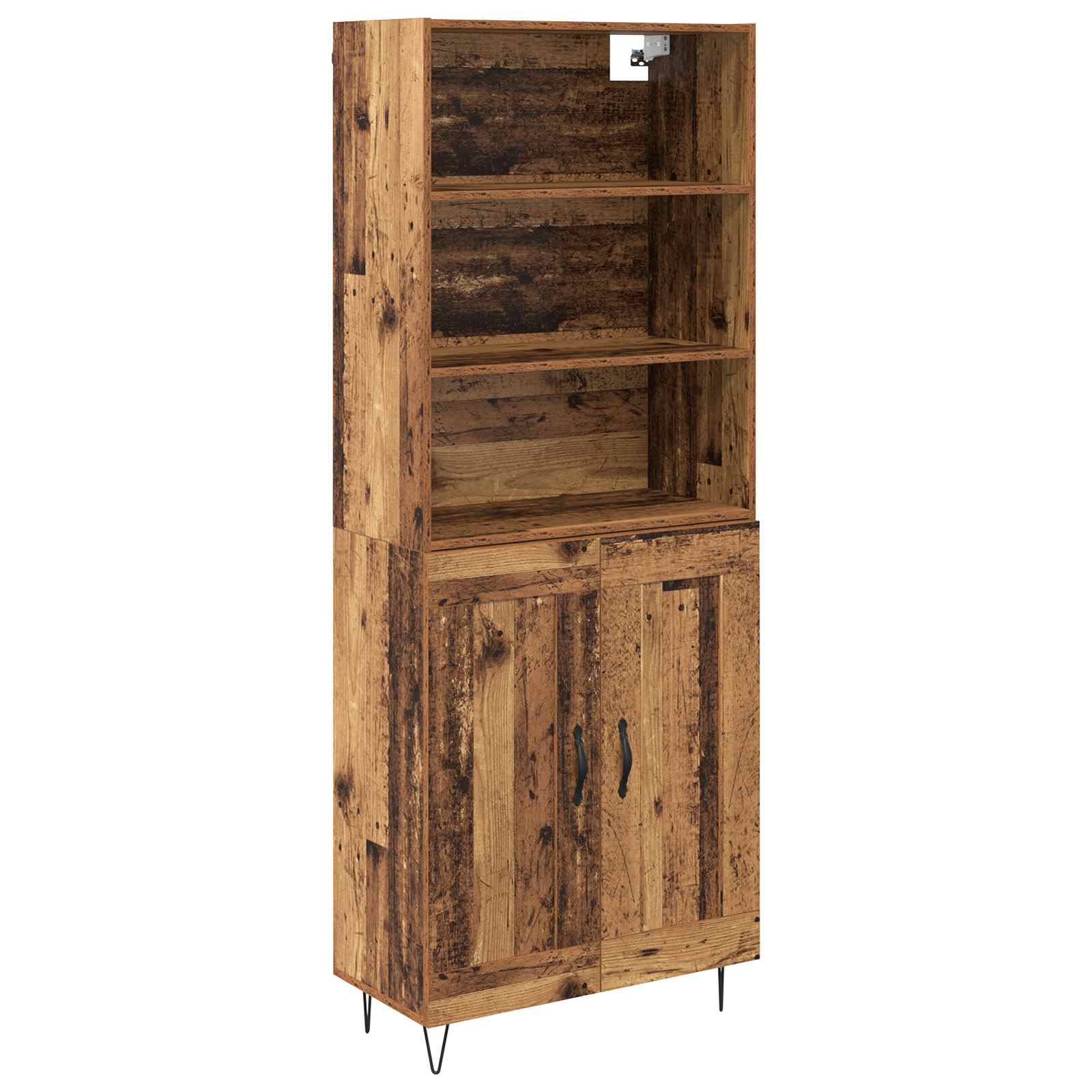 Highboard Gammelt træ 69,5 x 34 x 180 cm Konstrueret træ