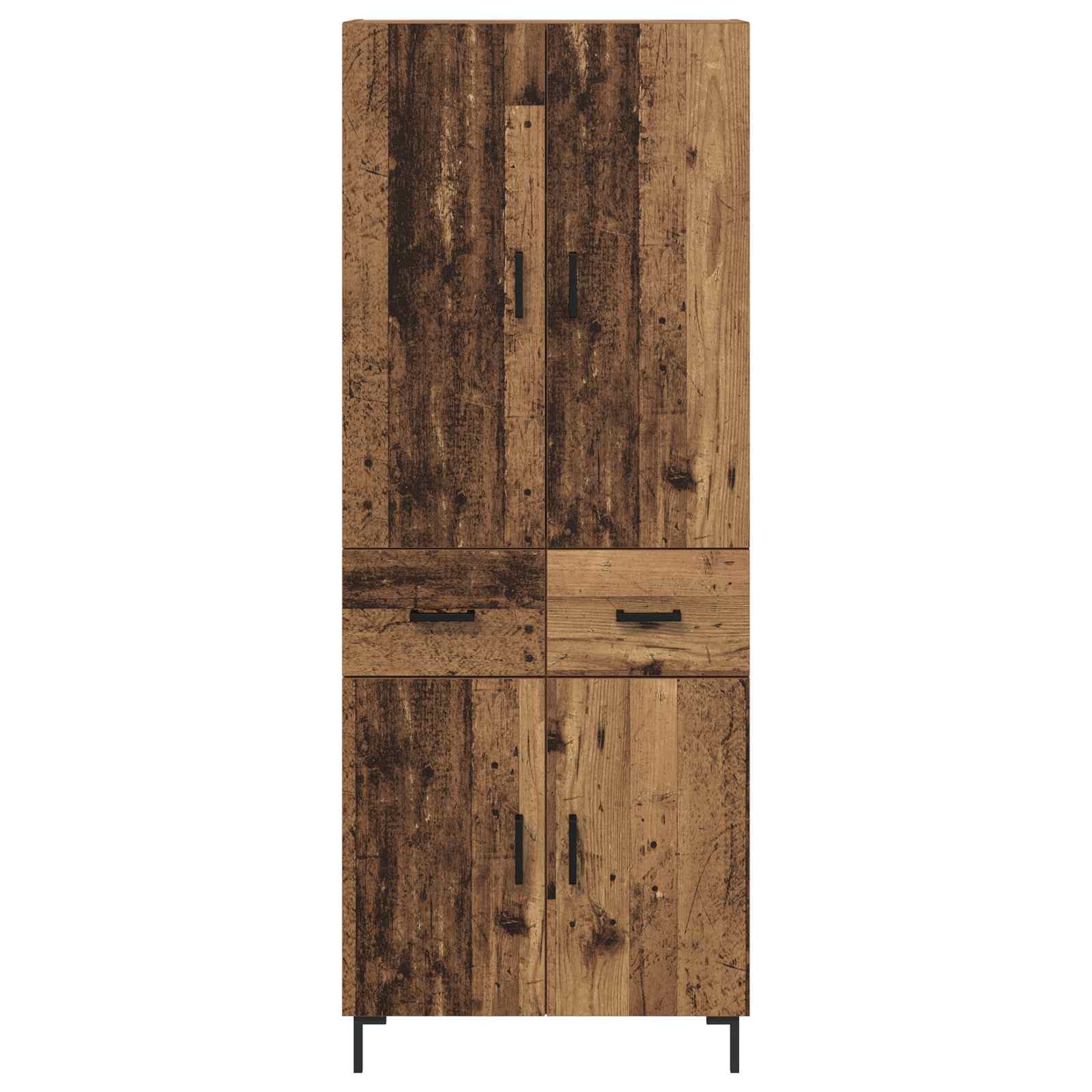 Highboard Gammelt træ 69,5 x 34 x 180 cm Konstrueret træ