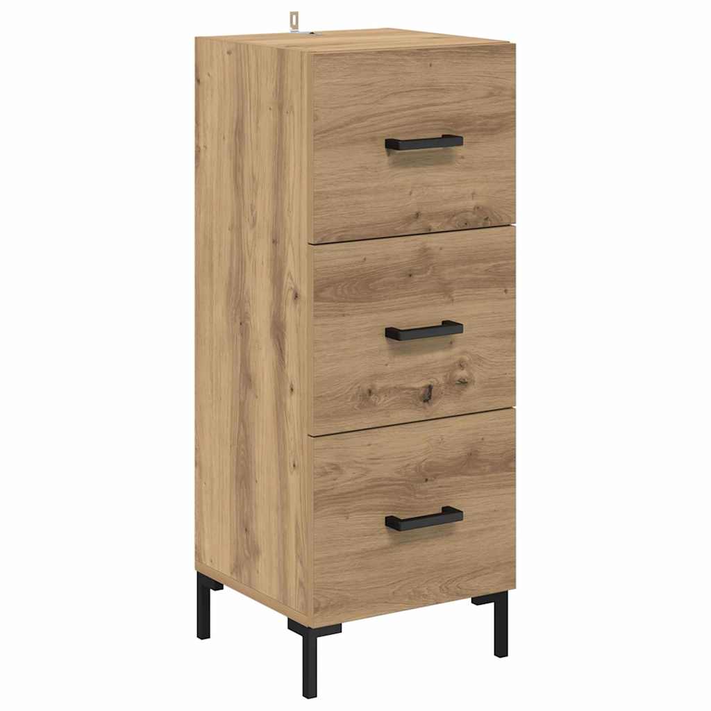 Highboard Artisan Egetræ 34,5 x 34 x 180 cm Konstrueret træ
