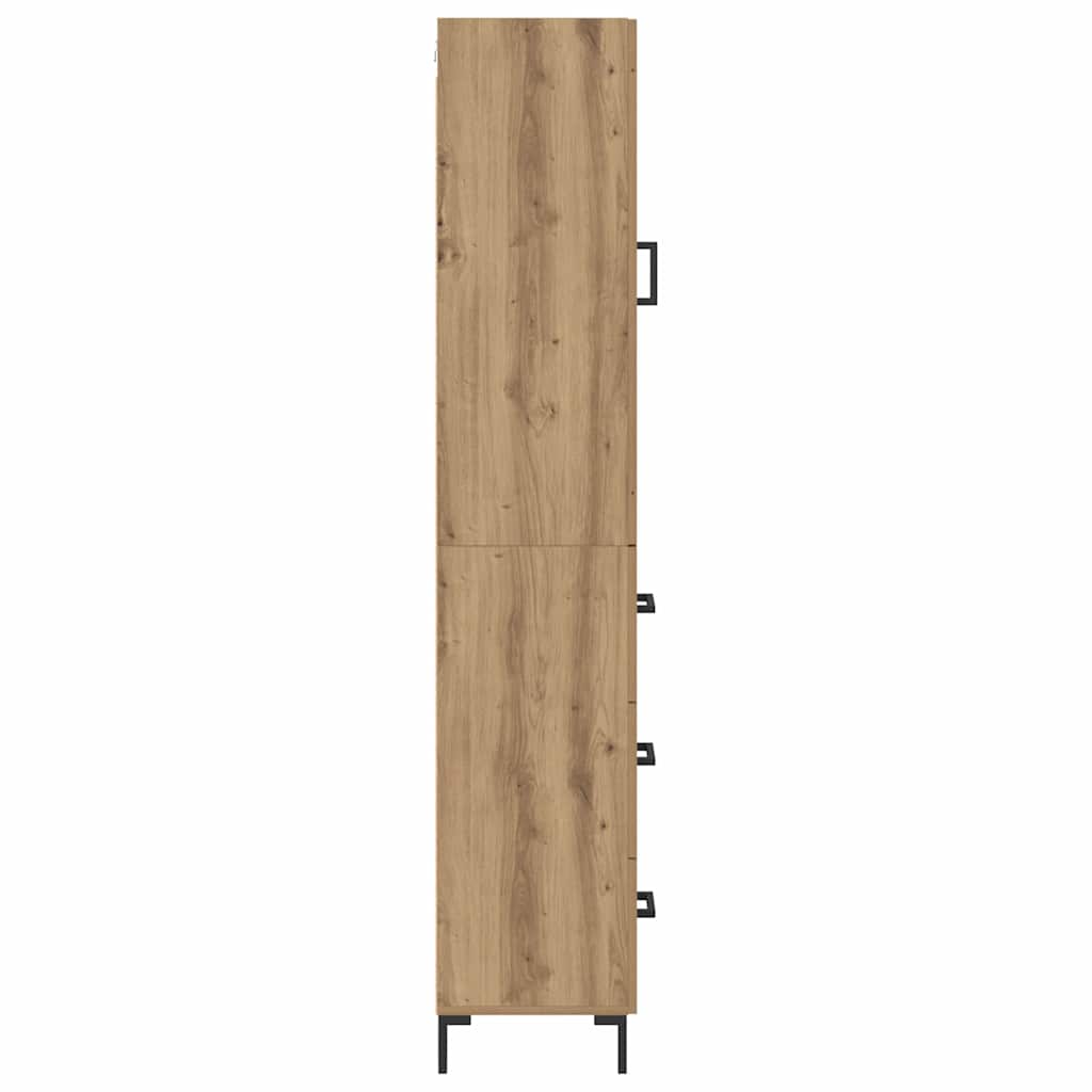 Highboard Artisan Egetræ 34,5 x 34 x 180 cm Konstrueret træ