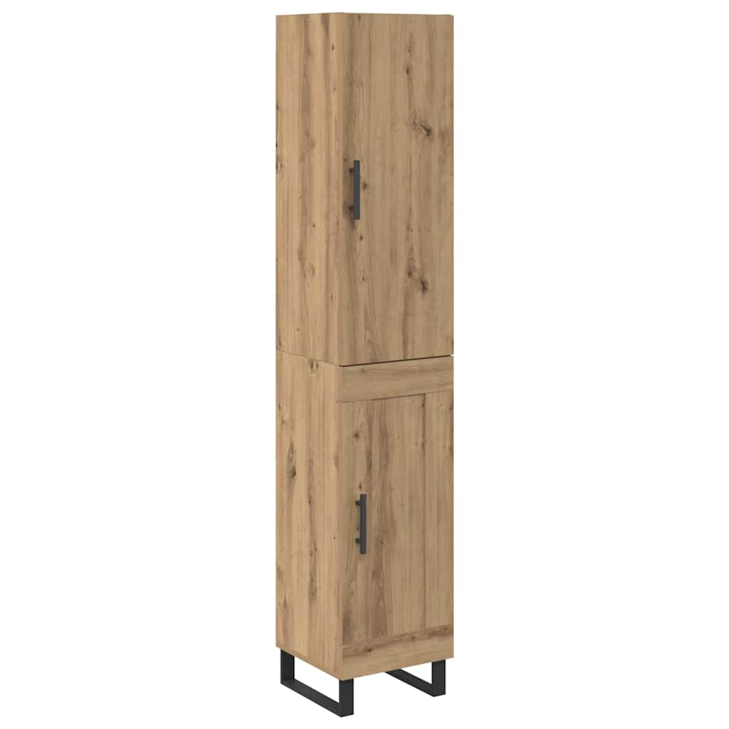 Highboard Artisan Egetræ 34,5 x 34 x 180 cm Konstrueret træ