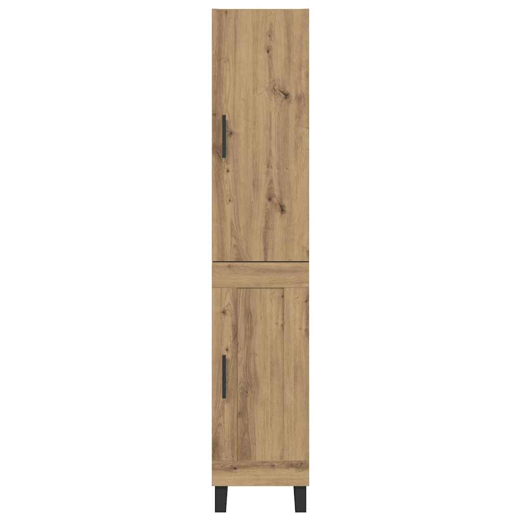 Highboard Artisan Egetræ 34,5 x 34 x 180 cm Konstrueret træ