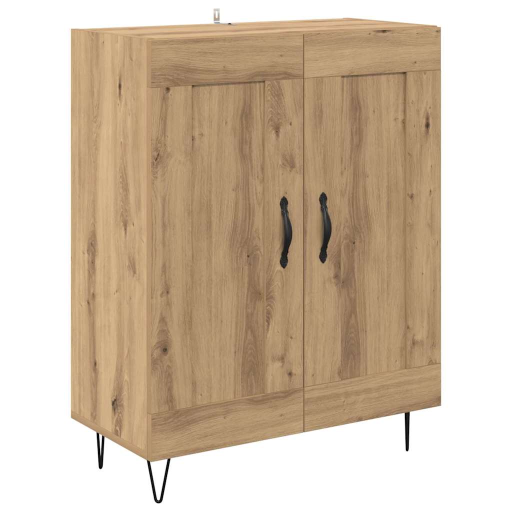 Highboard Artisan Egetræ 69,5 x 34 x 180 cm Konstrueret træ