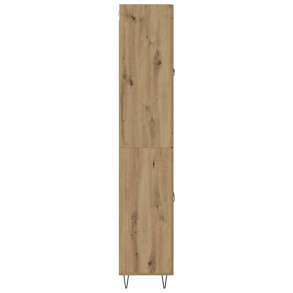 Highboard Artisan Egetræ 69,5 x 34 x 180 cm Konstrueret træ