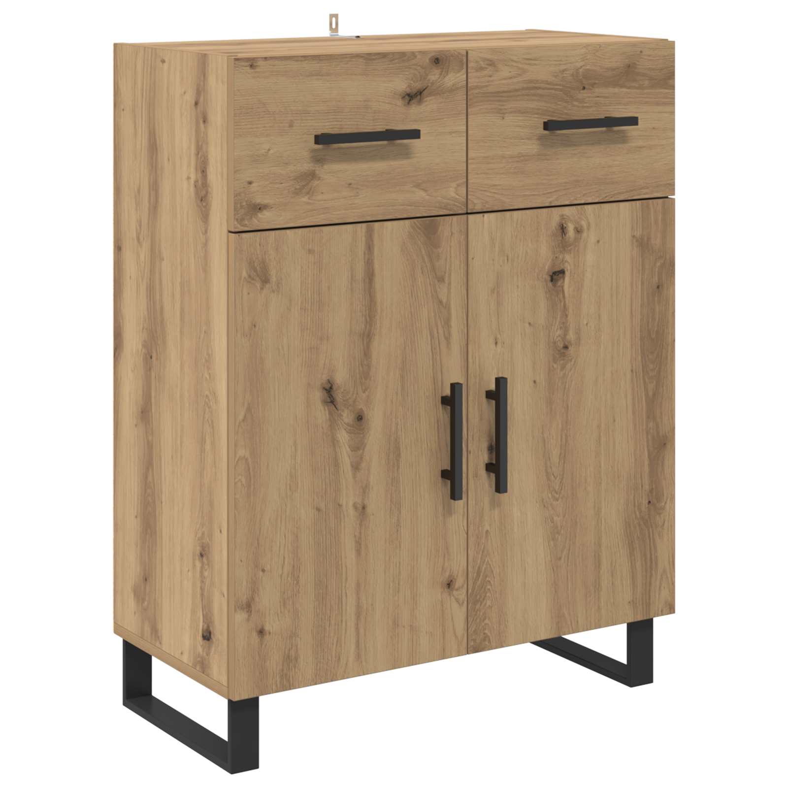Highboard Artisan Egetræ 69,5 x 34 x 180 cm Konstrueret træ