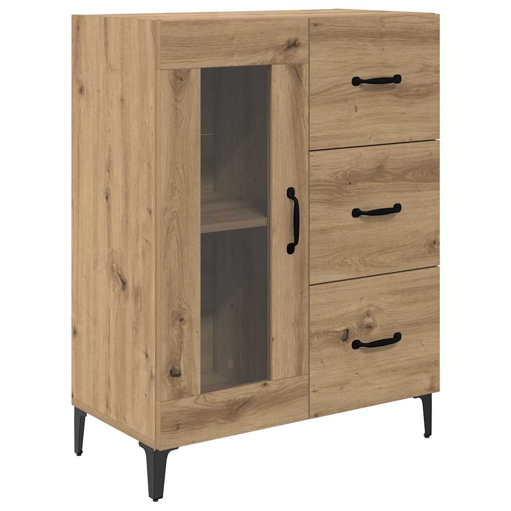 Highboard Artisan Egetræ 69,5 x 34 x 180 cm Konstrueret træ