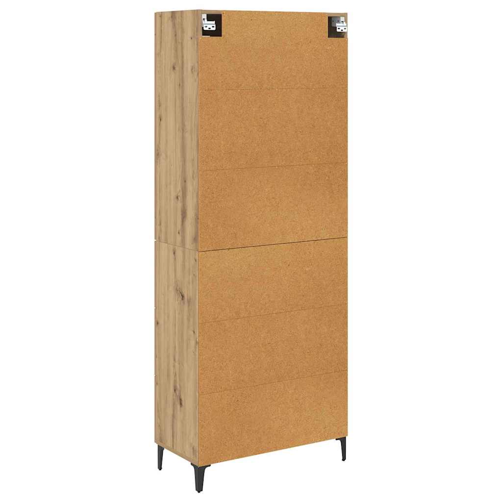 Highboard Artisan Egetræ 69,5 x 34 x 180 cm Konstrueret træ