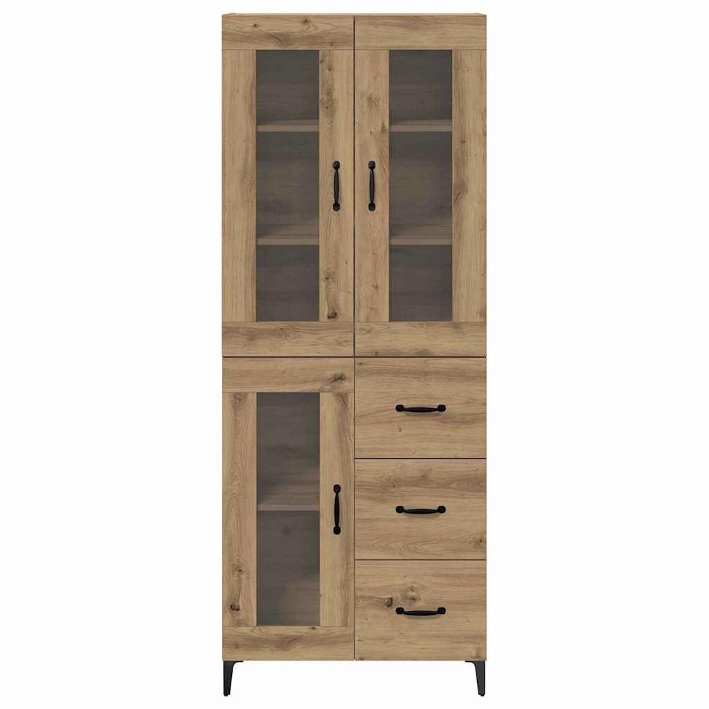 Highboard Artisan Egetræ 69,5 x 34 x 180 cm Konstrueret træ