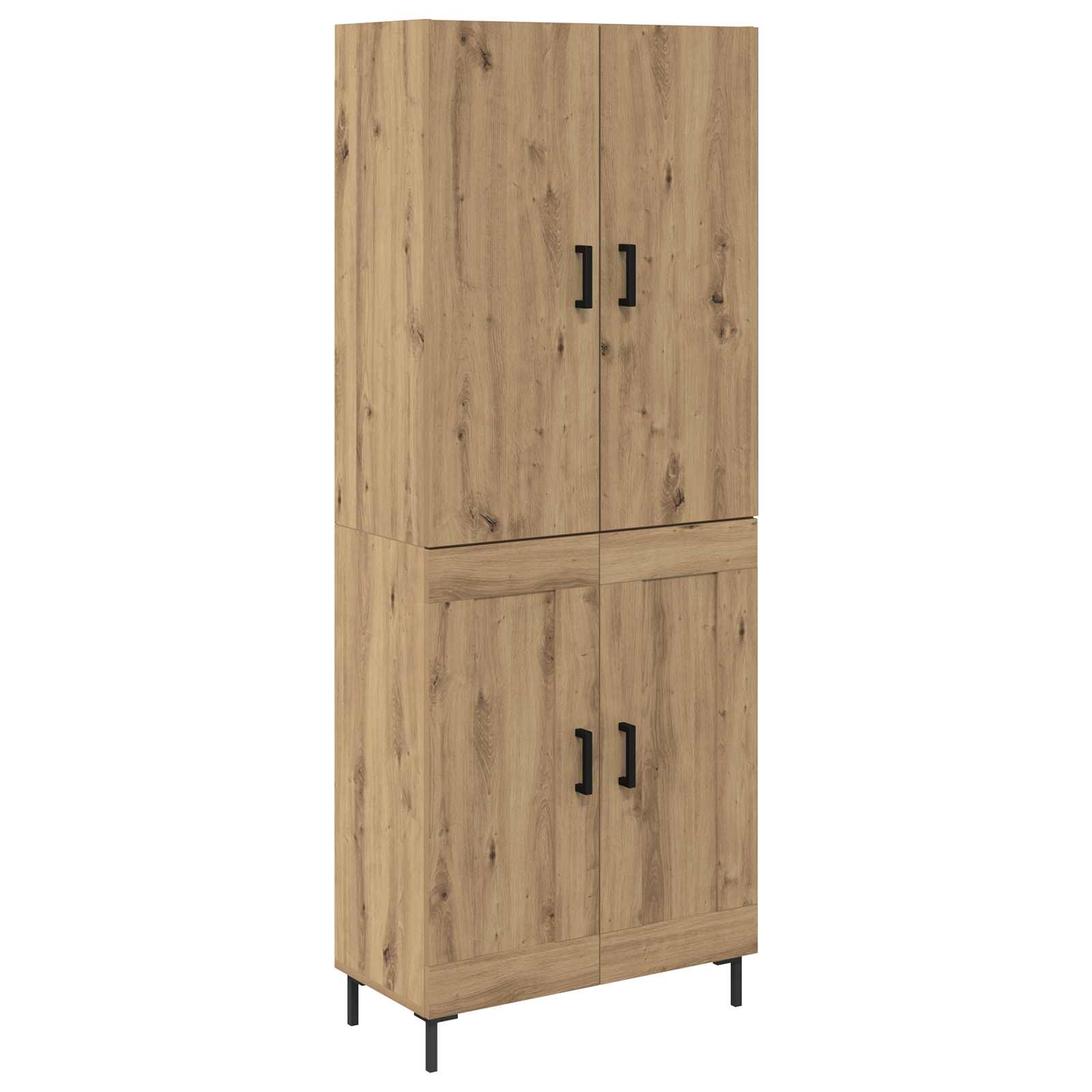 Highboard Artisan Egetræ 69,5 x 34 x 180 cm Konstrueret træ
