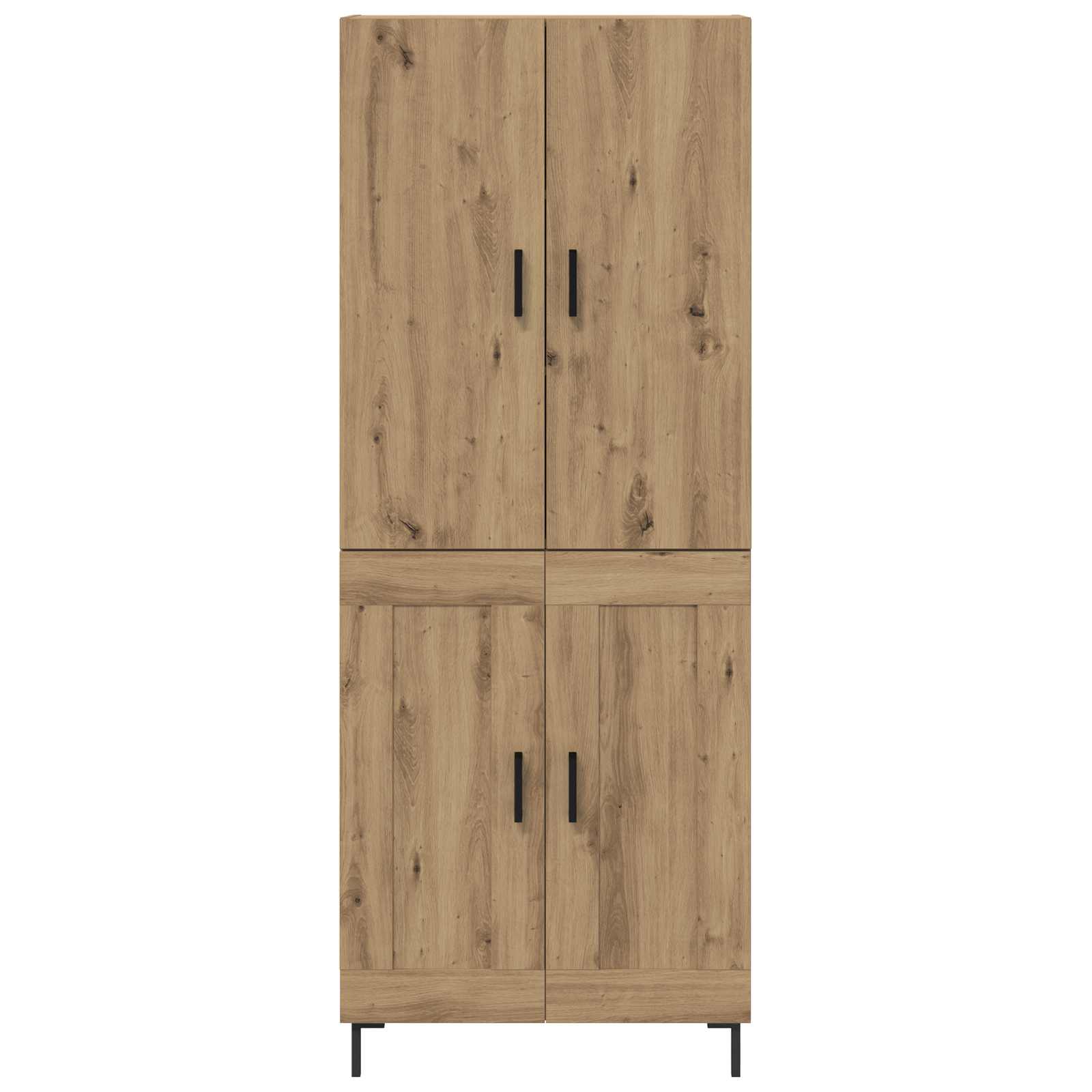 Highboard Artisan Egetræ 69,5 x 34 x 180 cm Konstrueret træ