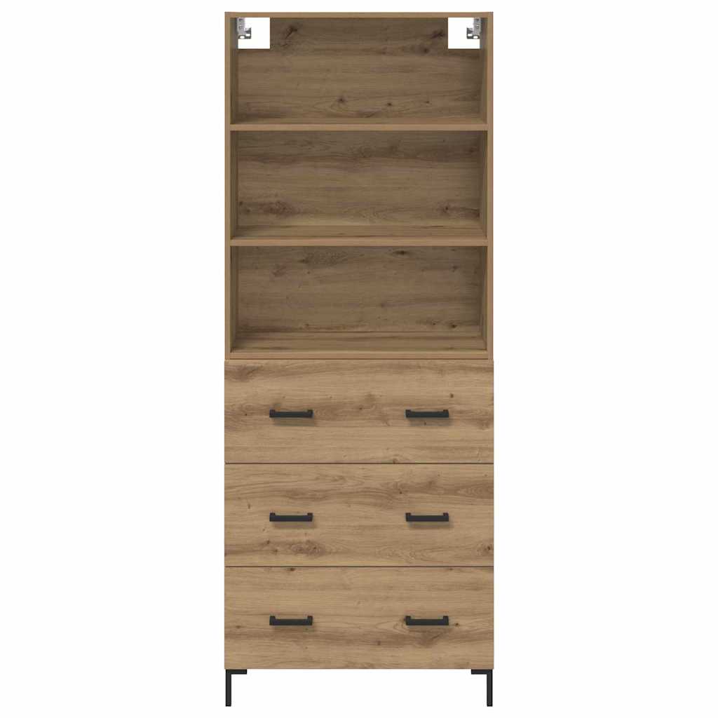 Highboard Artisan Egetræ 69,5 x 34 x 180 cm Konstrueret træ