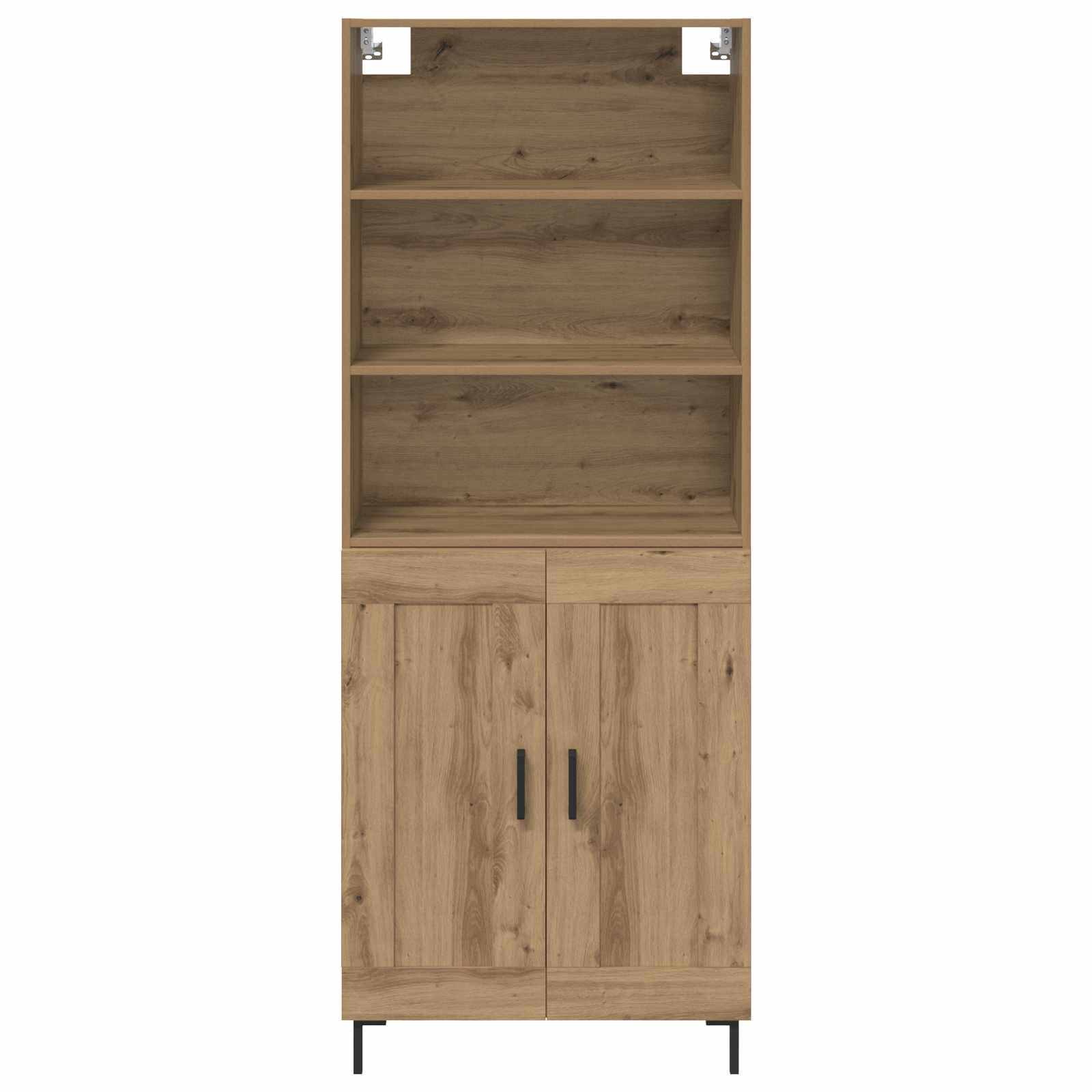 Highboard Artisan Egetræ 69,5 x 34 x 180 cm Konstrueret træ