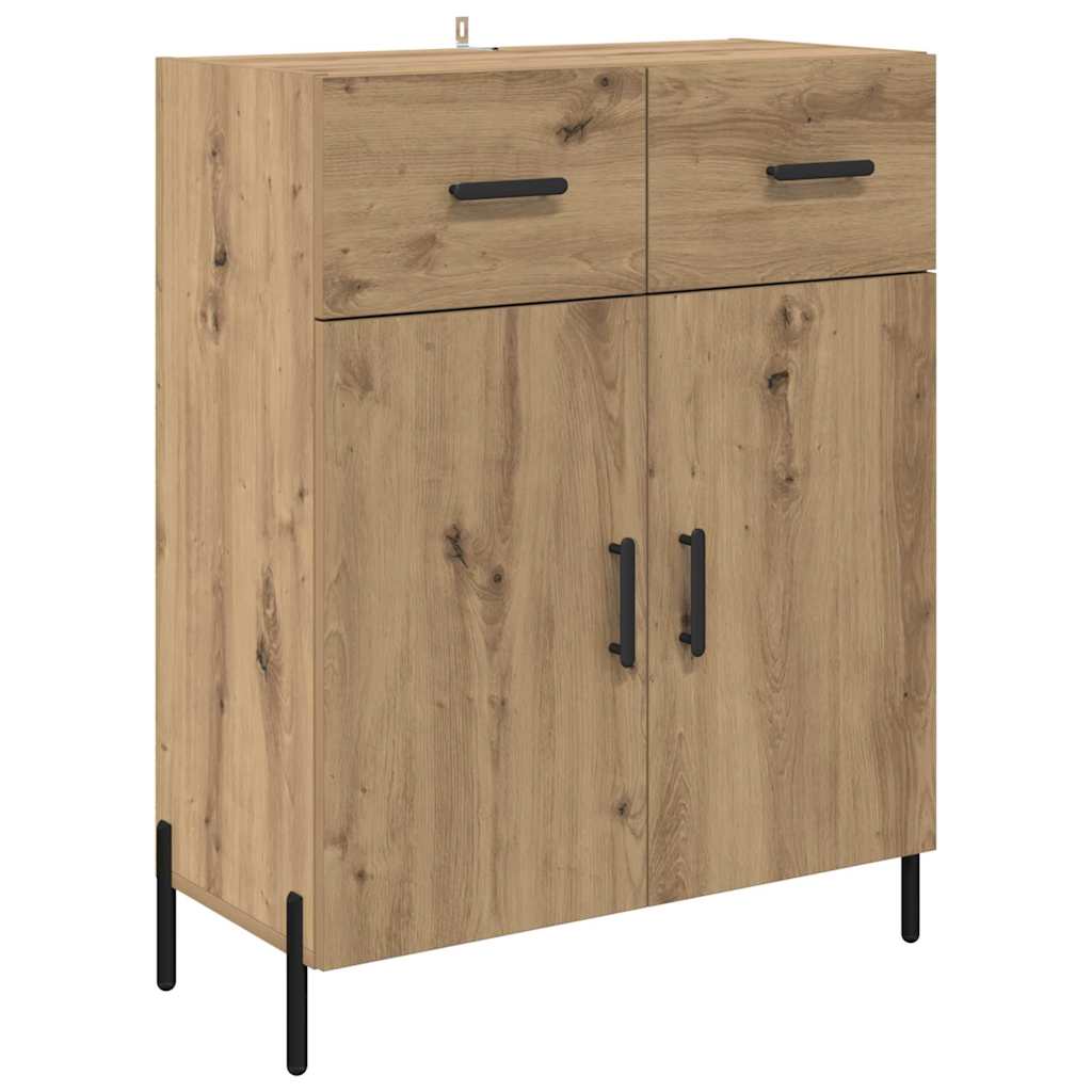 Highboard Artisan Egetræ 69,5 x 34 x 180 cm Konstrueret træ
