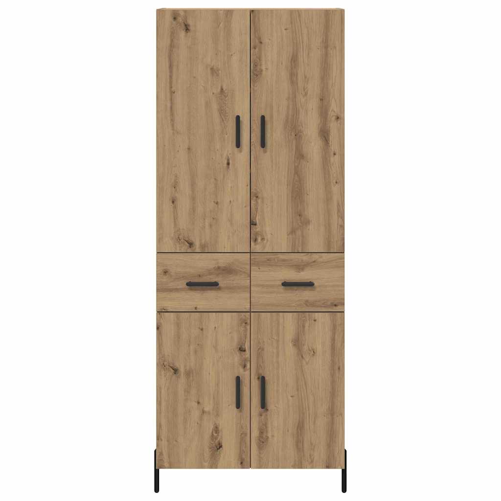 Highboard Artisan Egetræ 69,5 x 34 x 180 cm Konstrueret træ