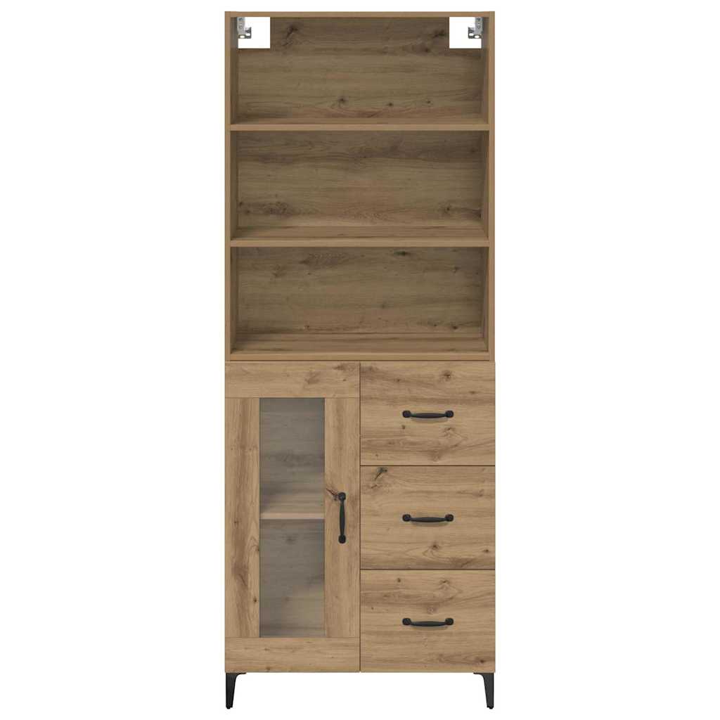 Highboard Artisan Egetræ 69,5 x 34 x 180 cm Konstrueret træ