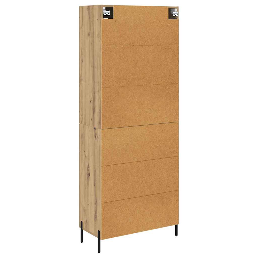 Highboard Artisan Egetræ 69,5 x 34 x 180 cm Konstrueret træ