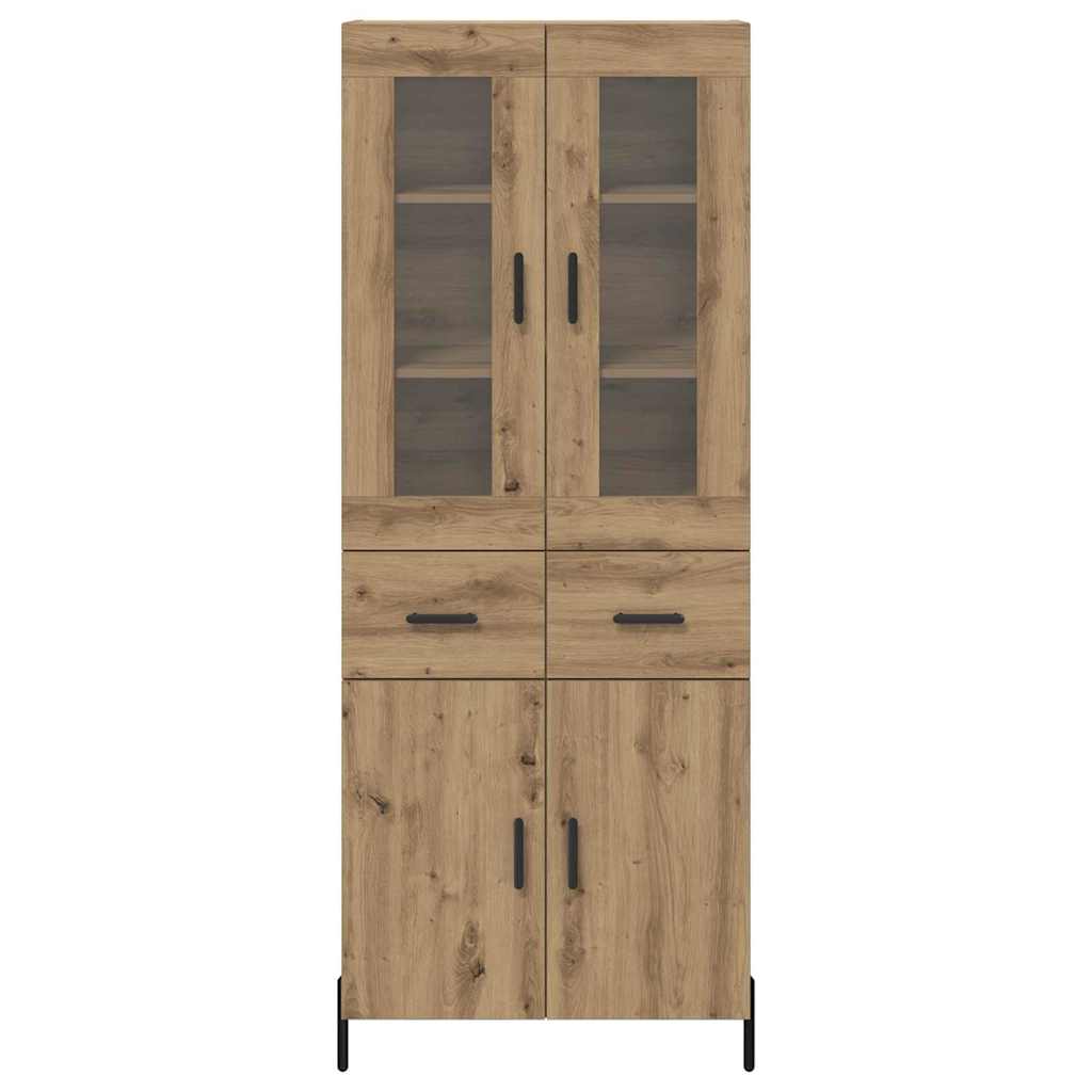 Highboard Artisan Egetræ 69,5 x 34 x 180 cm Konstrueret træ