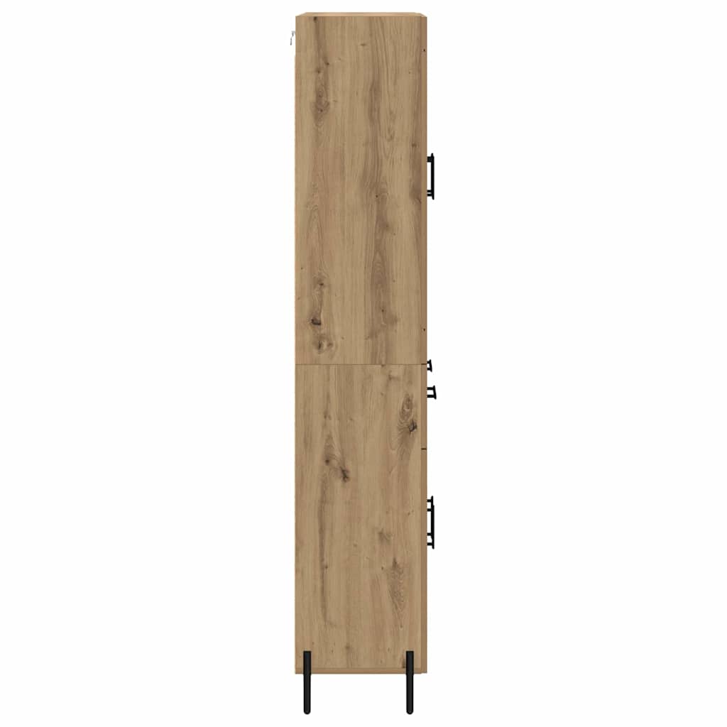 Highboard Artisan Egetræ 69,5 x 34 x 180 cm Konstrueret træ