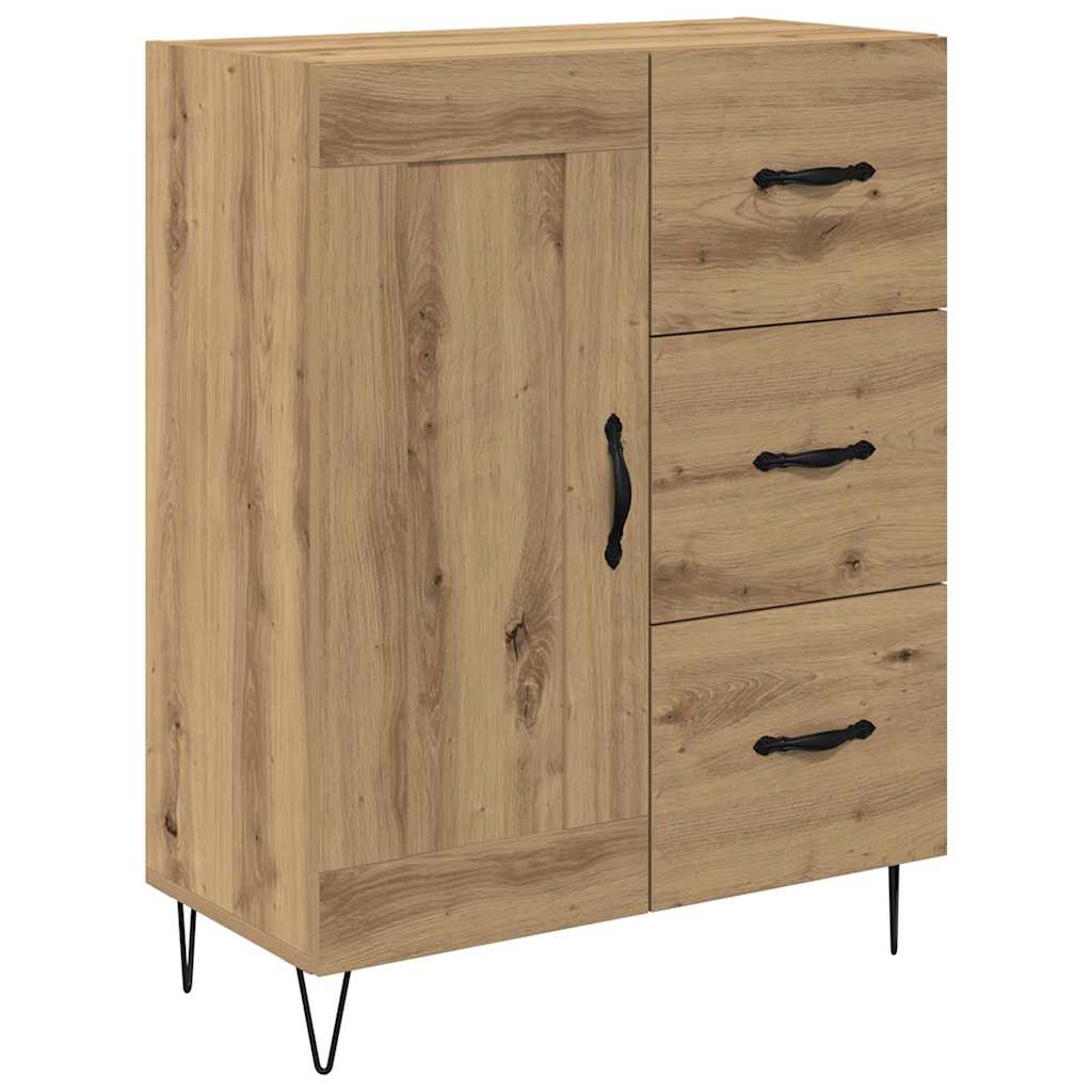 Highboard Artisan Egetræ 69,5 x 34 x 180 cm Konstrueret træ