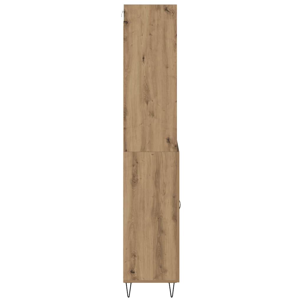 Highboard Artisan Egetræ 69,5 x 34 x 180 cm Konstrueret træ