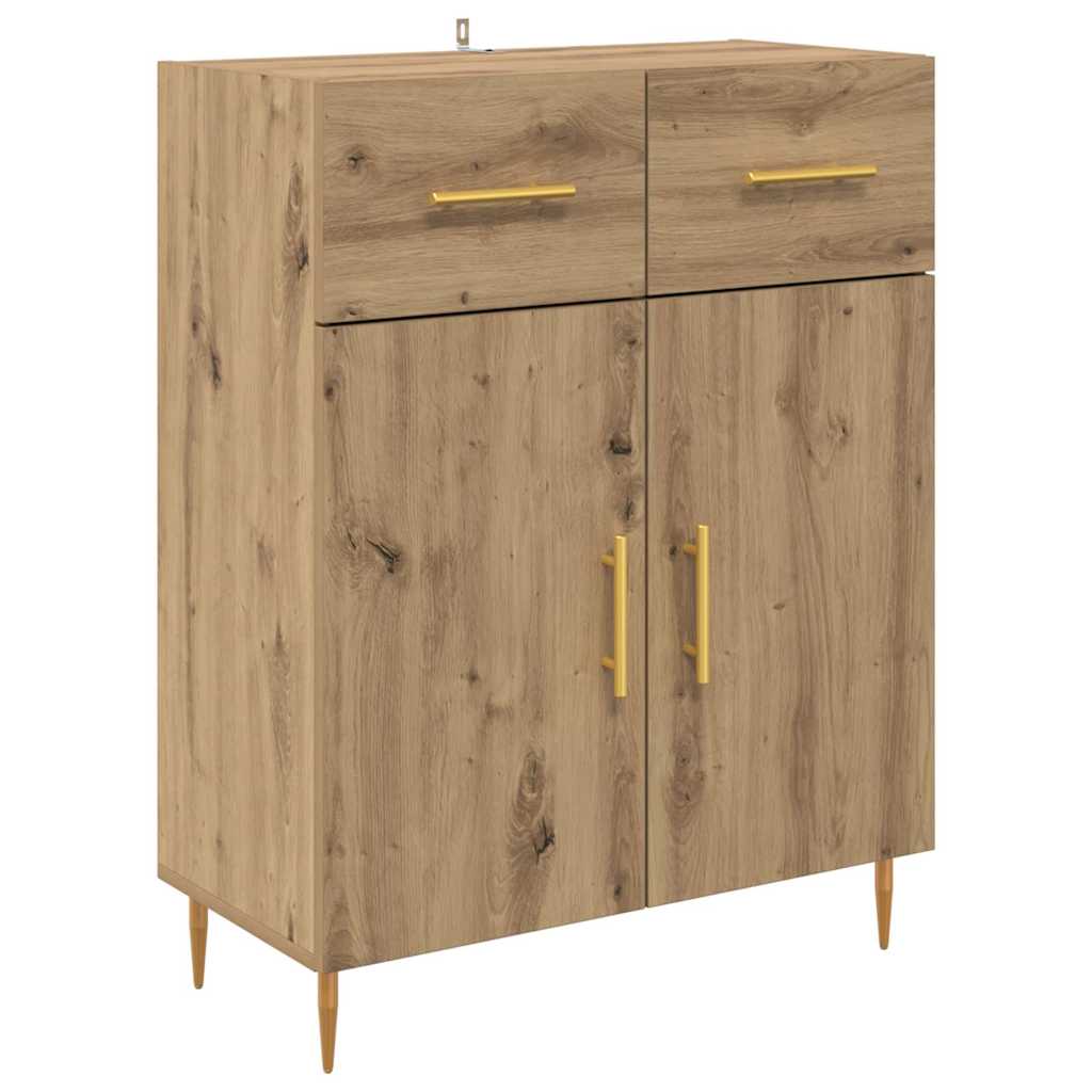 Highboard Artisan Egetræ 69,5 x 34 x 180 cm Konstrueret træ
