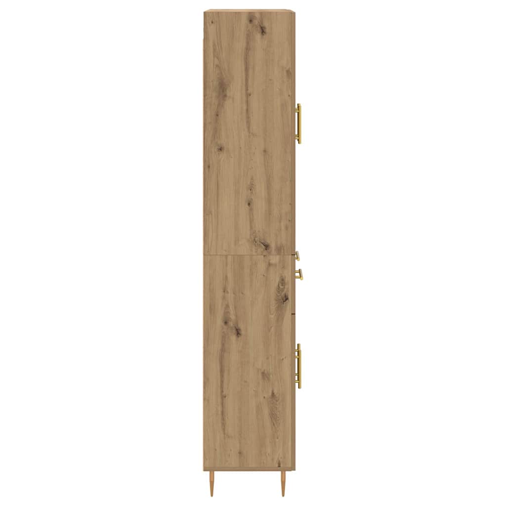 Highboard Artisan Egetræ 69,5 x 34 x 180 cm Konstrueret træ