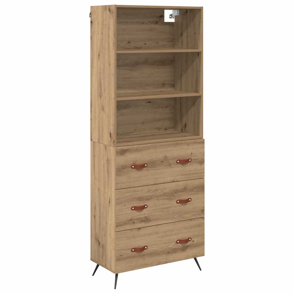 Highboard Artisan Egetræ 69,5 x 34 x 180 cm Konstrueret træ
