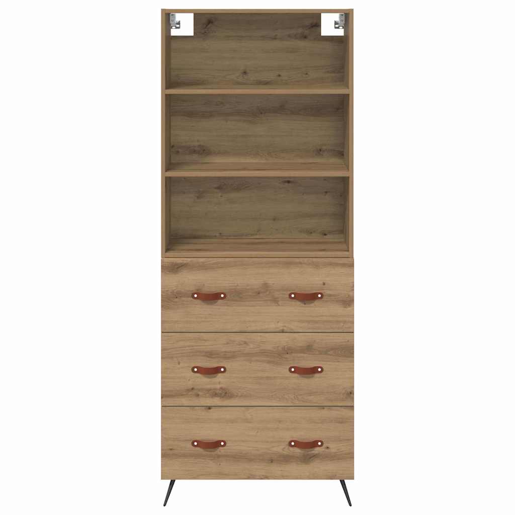 Highboard Artisan Egetræ 69,5 x 34 x 180 cm Konstrueret træ