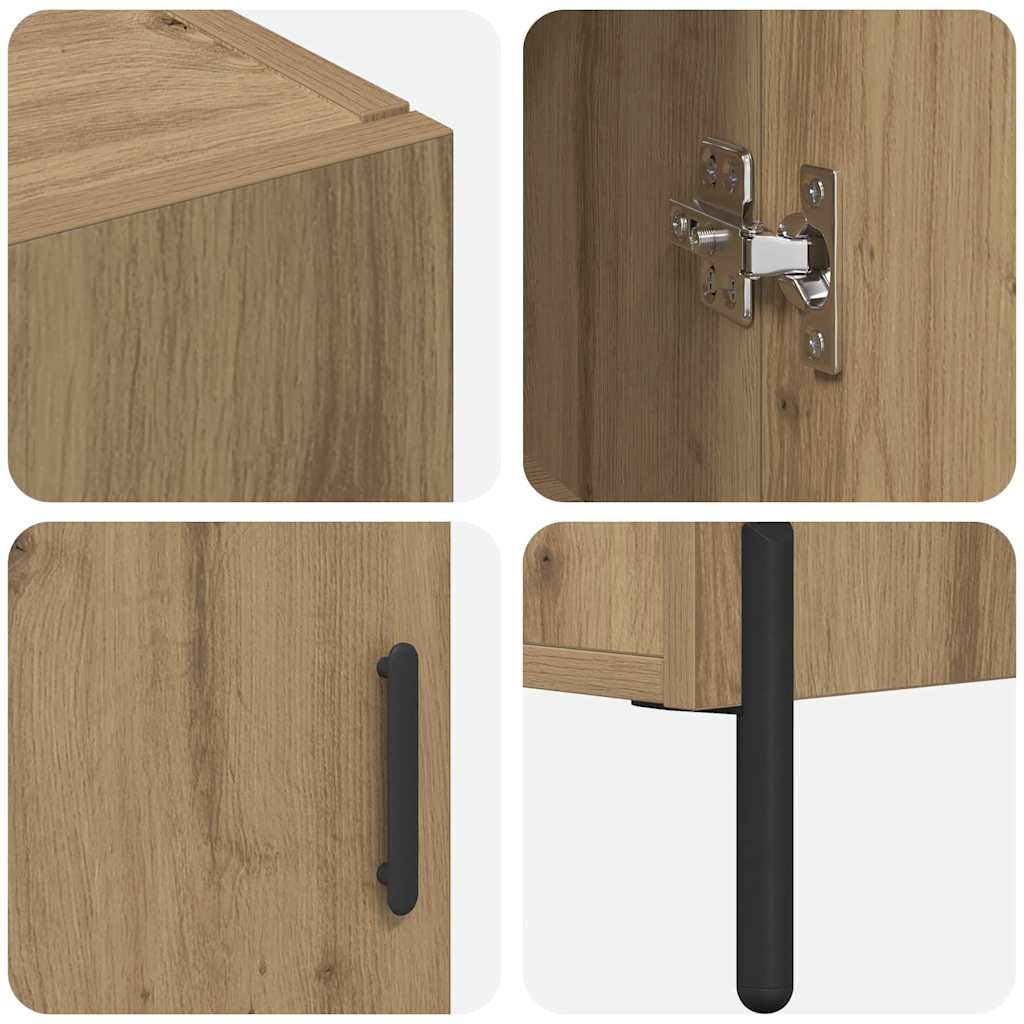 Highboard Artisan Egetræ 69,5 x 34 x 180 cm Konstrueret træ