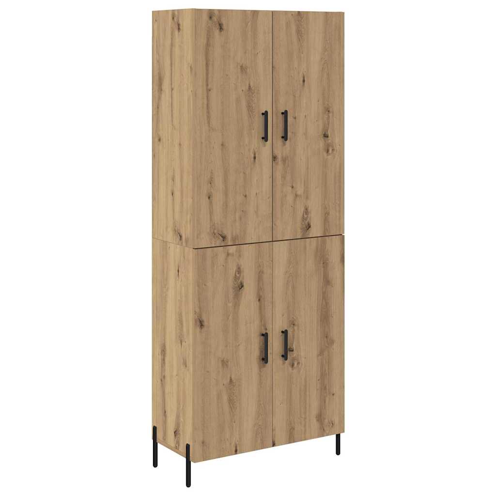 Highboard Artisan Egetræ 69,5 x 34 x 180 cm Konstrueret træ