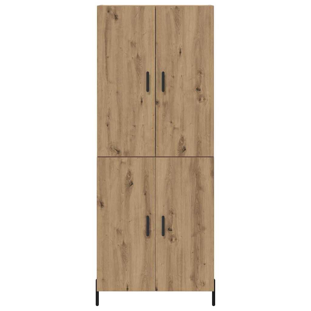 Highboard Artisan Egetræ 69,5 x 34 x 180 cm Konstrueret træ