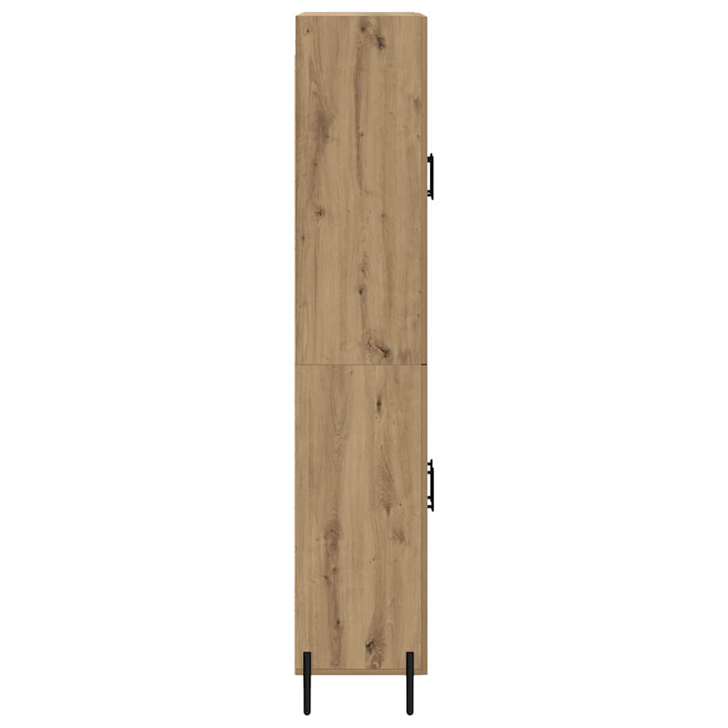 Highboard Artisan Egetræ 69,5 x 34 x 180 cm Konstrueret træ