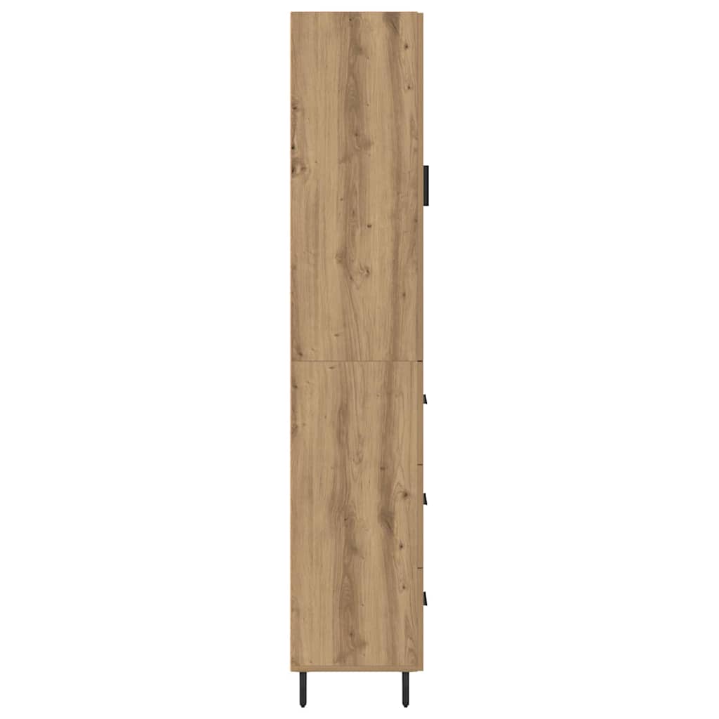 Highboard Artisan Egetræ 34,5 x 34 x 180 cm Konstrueret træ