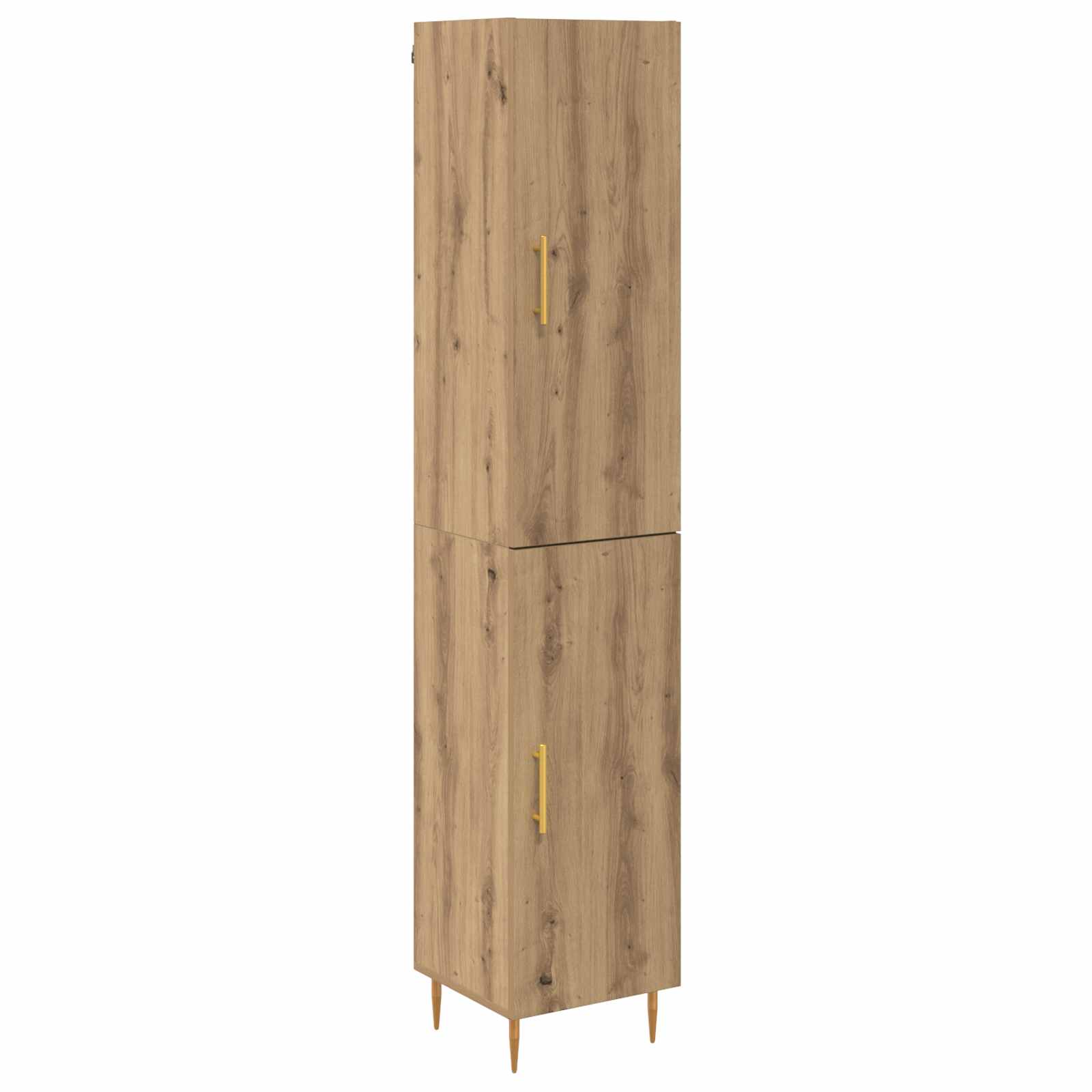 Highboard 2 pcs Artisan Egetræ Konstrueret træ