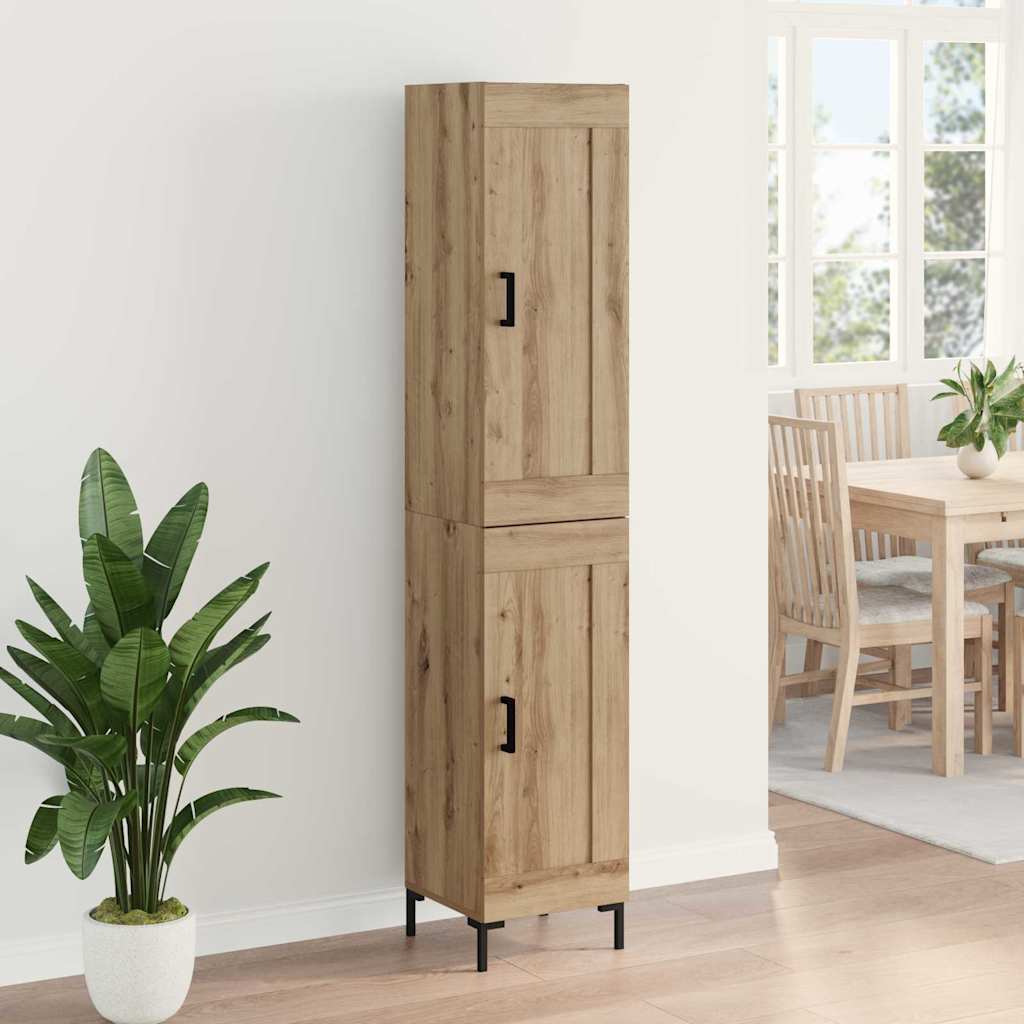 Highboard Artisan Egetræ 34,5 x 34 x 180 cm Konstrueret træ