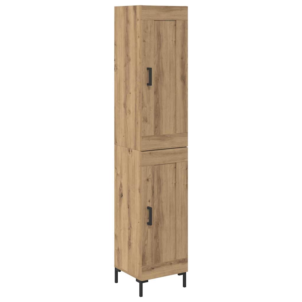 Highboard Artisan Egetræ 34,5 x 34 x 180 cm Konstrueret træ