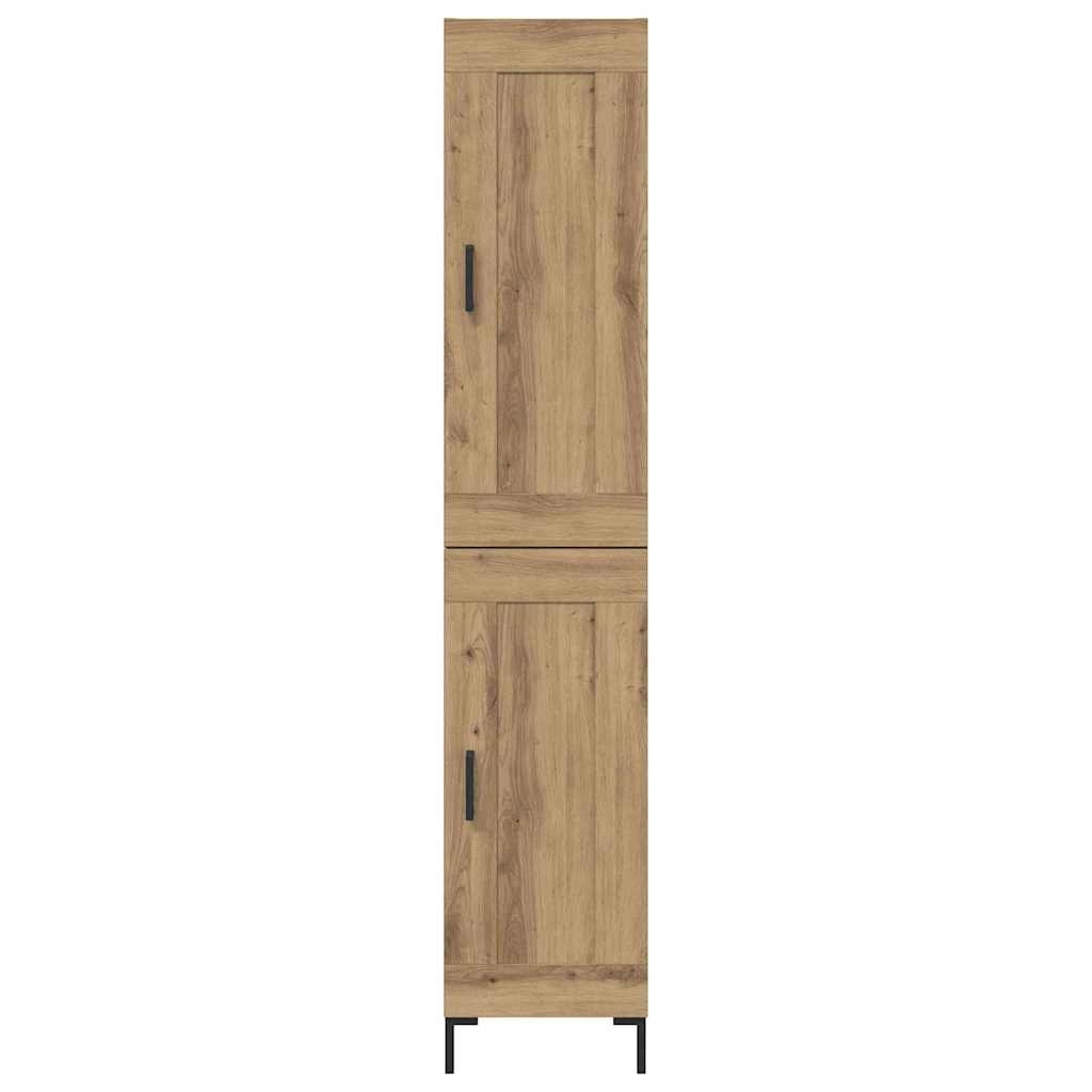 Highboard Artisan Egetræ 34,5 x 34 x 180 cm Konstrueret træ