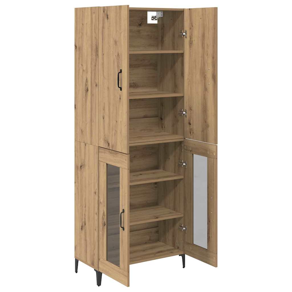 Highboard Artisan Egetræ 69,5 x 34 x 180 cm Konstrueret træ