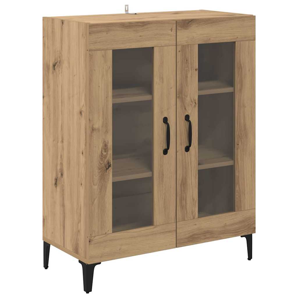 Highboard Artisan Egetræ 69,5 x 34 x 180 cm Konstrueret træ