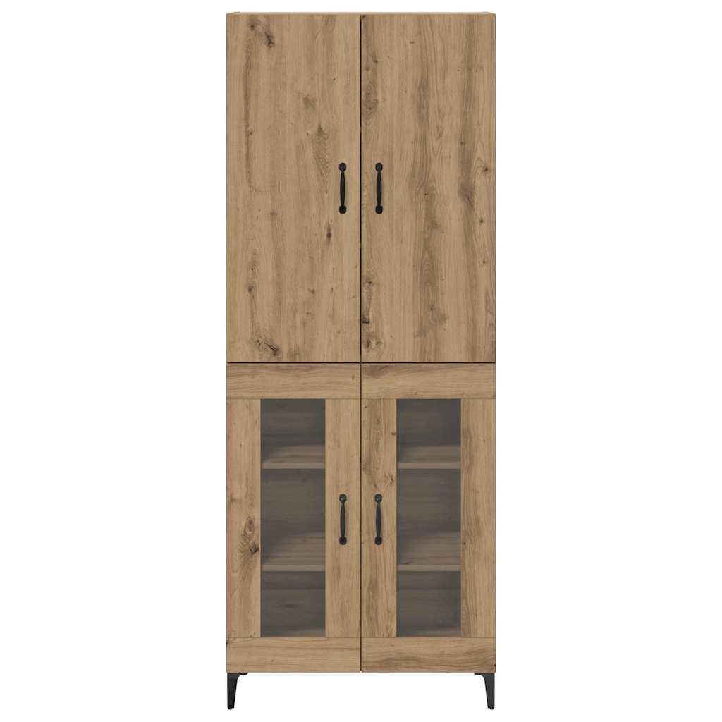 Highboard Artisan Egetræ 69,5 x 34 x 180 cm Konstrueret træ
