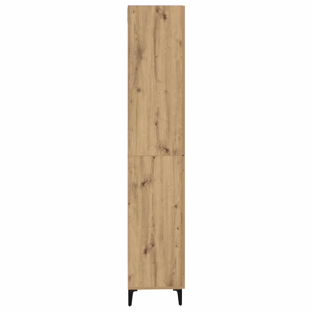 Highboard Artisan Egetræ 69,5 x 34 x 180 cm Konstrueret træ
