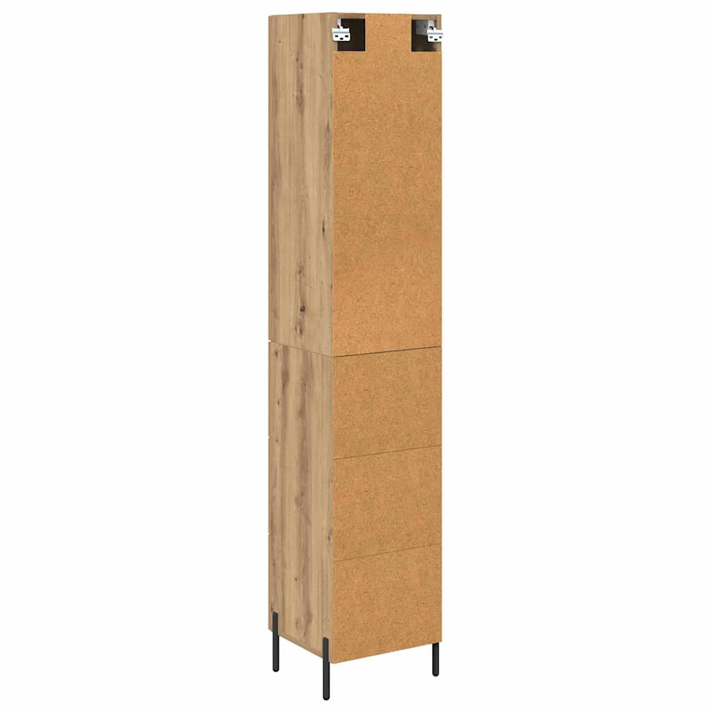 Highboard Artisan Egetræ 34,5 x 34 x 180 cm Konstrueret træ