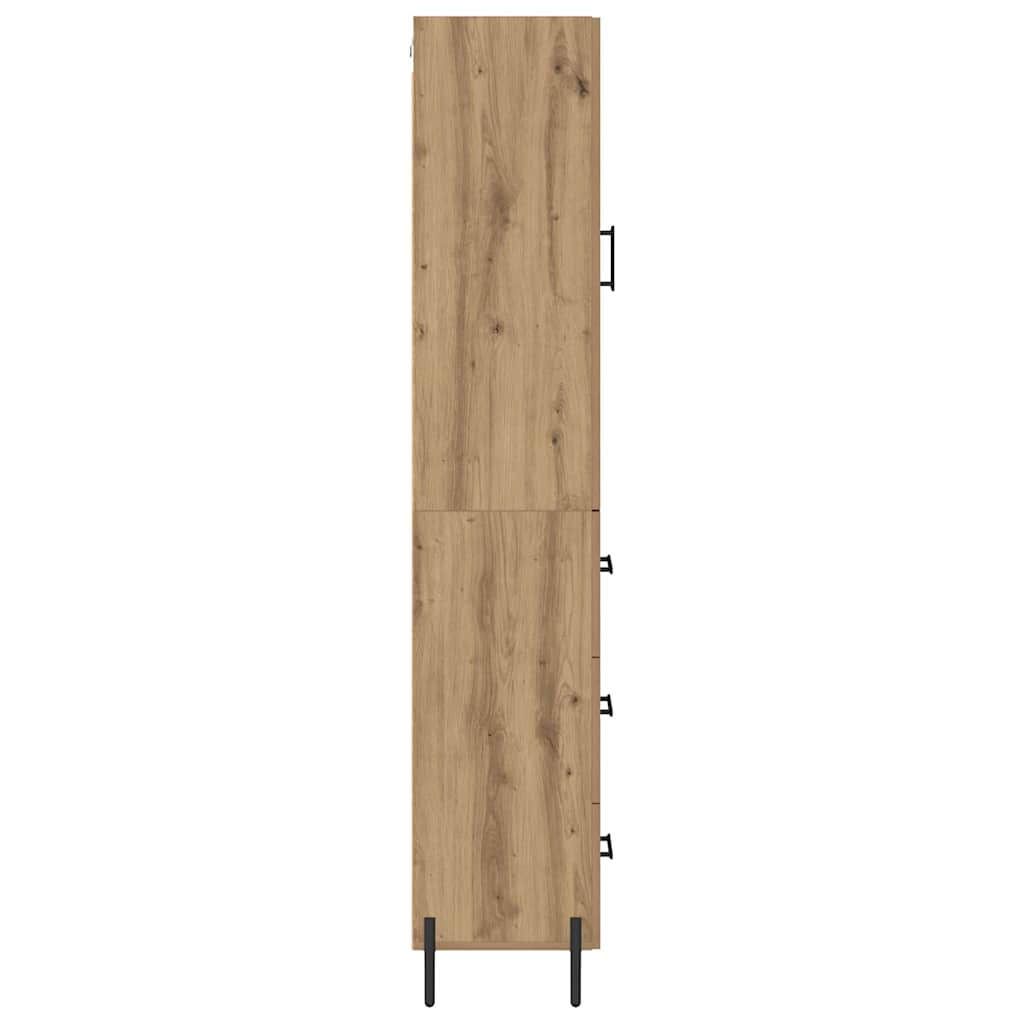 Highboard Artisan Egetræ 34,5 x 34 x 180 cm Konstrueret træ