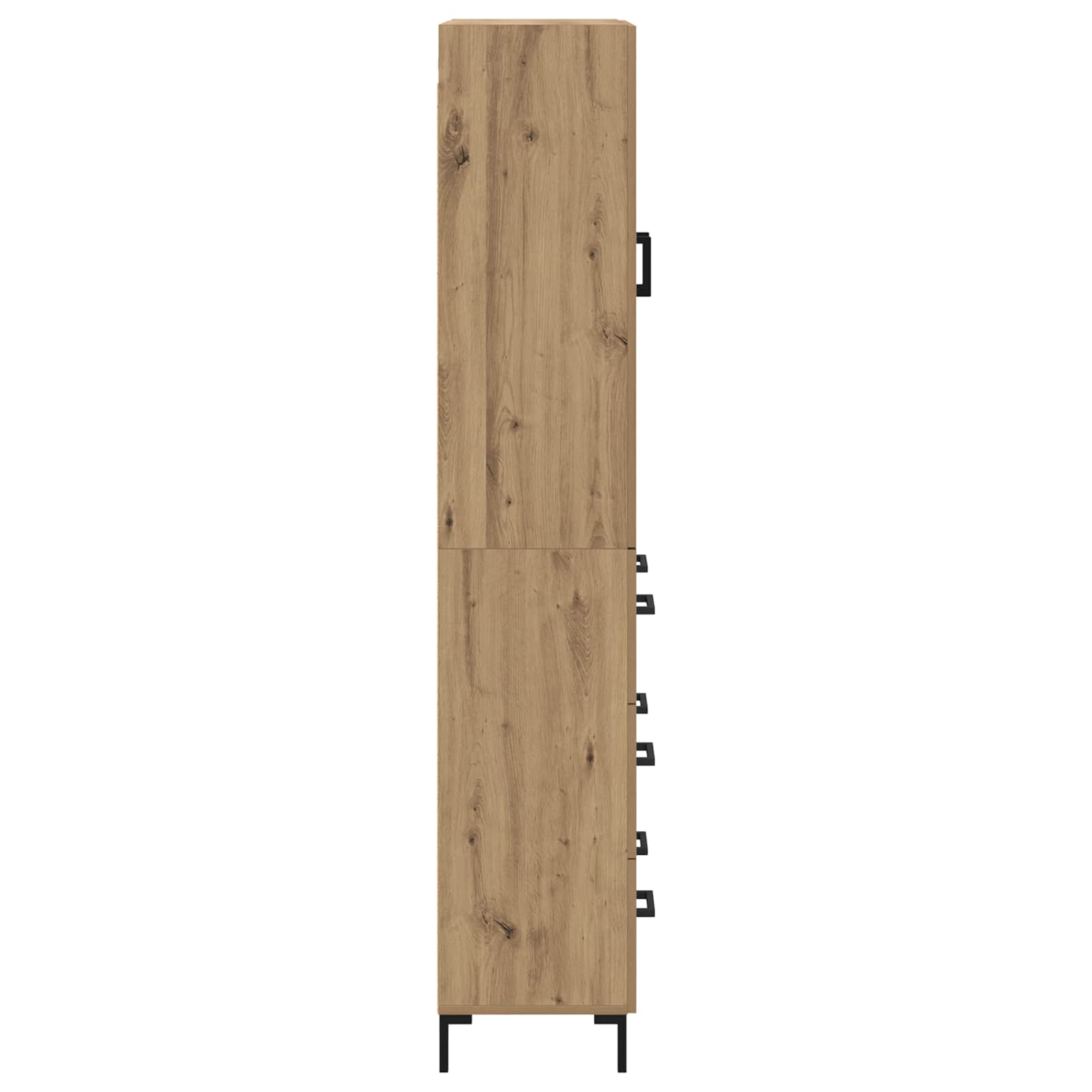 Highboard Artisan Egetræ 69,5 x 34 x 180 cm Konstrueret træ