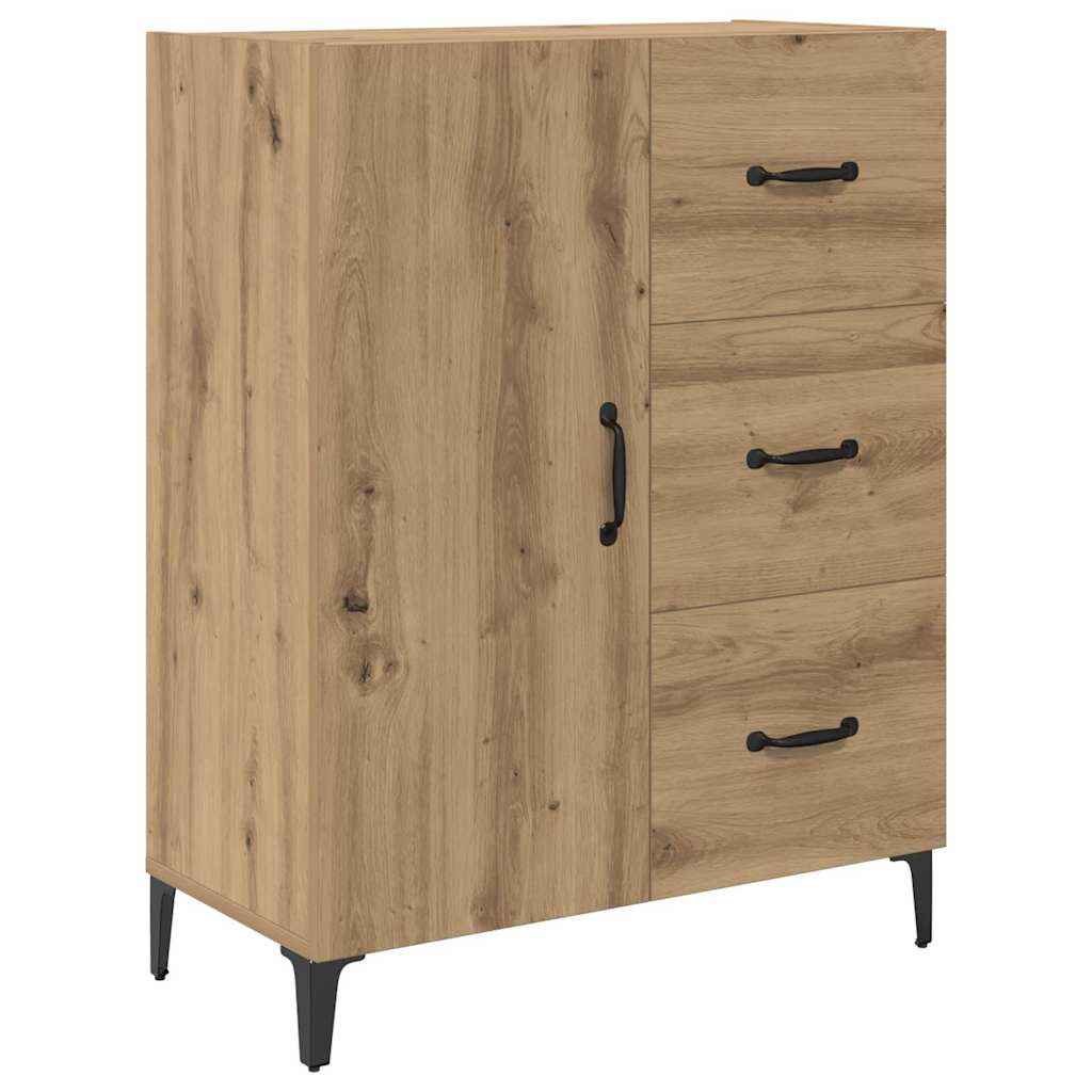 Highboard Artisan Egetræ 69,5 x 34 x 180 cm Konstrueret træ