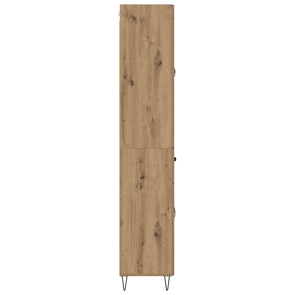 Highboard Artisan Egetræ 69,5 x 34 x 180 cm Konstrueret træ