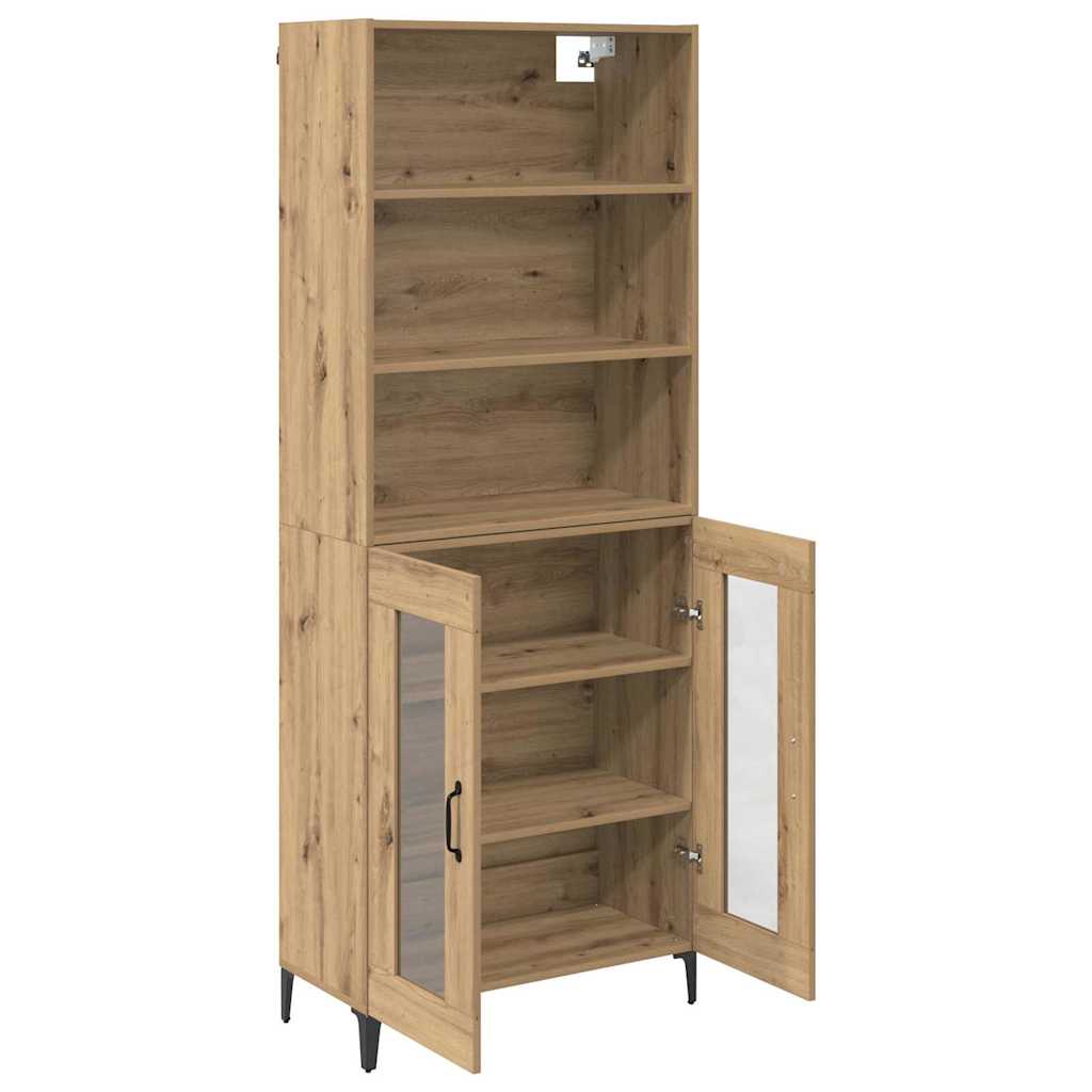 Highboard Artisan Egetræ 69,5 x 34 x 180 cm Konstrueret træ